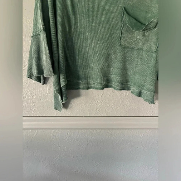 Altar’d State | waffle knit | oversized | crop | boxy | tee | xs - Picture 7 of 11